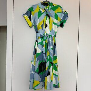 Karl Lagerfeld Paris Belted Shirt Dress - Size 10